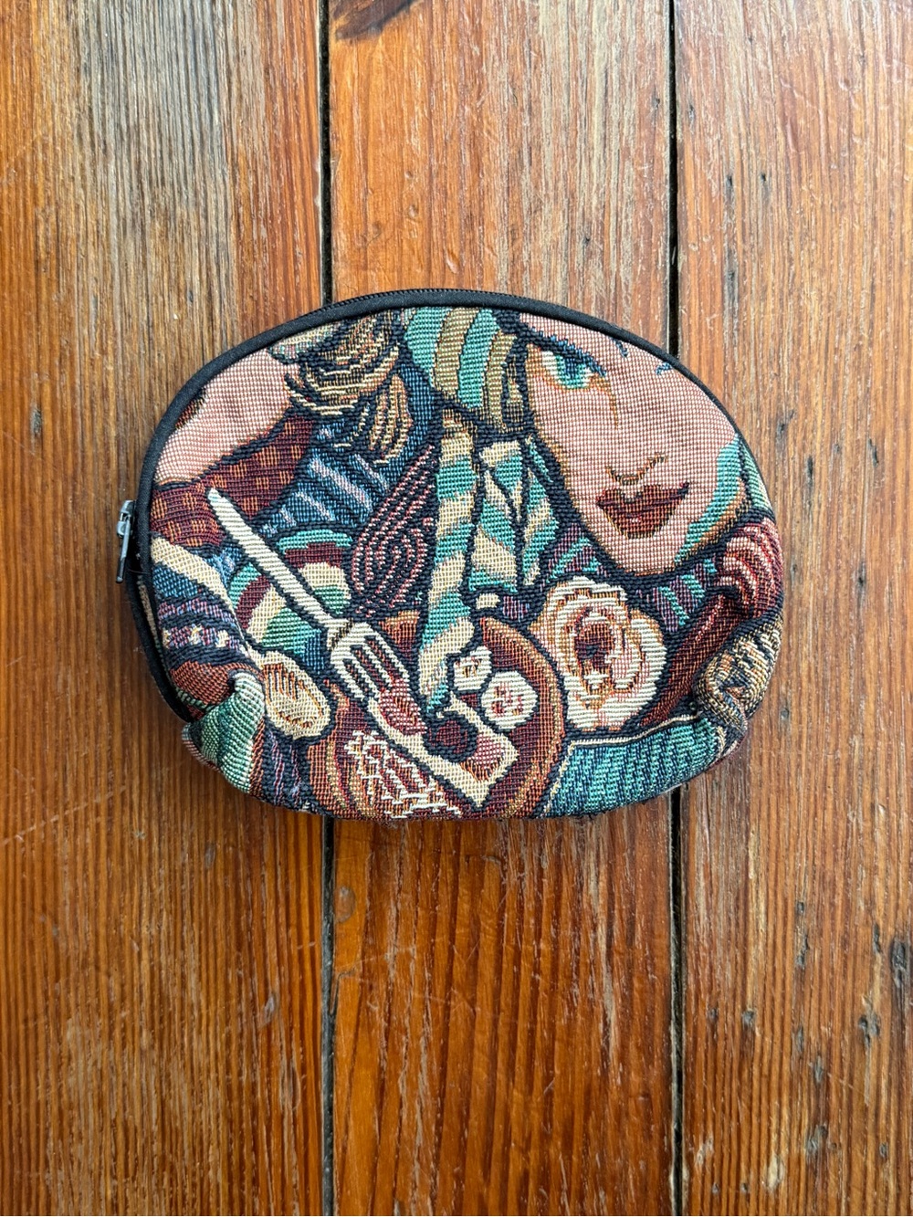Tapestry Cosmetic Pouch in Multicolor
